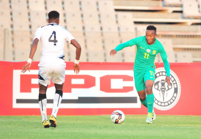 Lebohang Maboe challenged by Mosha Gaolaolwe