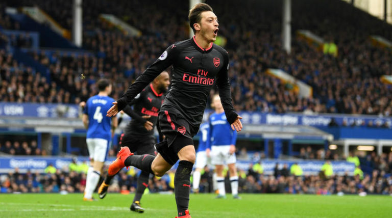 Arsenal midfielder Mesut Ozil