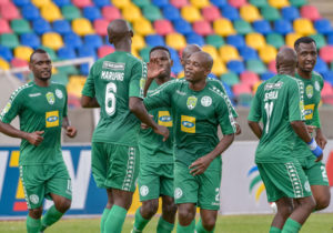 Bloemfontein Celtic celebrating their goal against Richards Bay