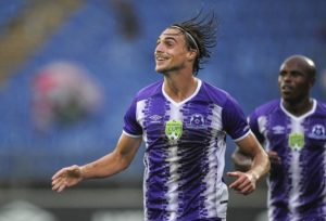 Andrea Fileccia of Maritzburg United celebrates.