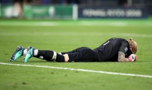 Liverpool goalkeeper Loris Karius.