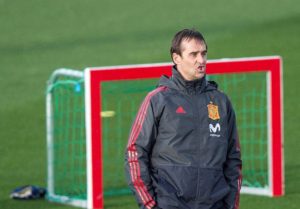 Spain head coach Julen Lopetegui
