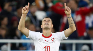 Granit Xhaka of Switzerland.