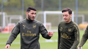 Sead Kolasinac and Mesut Ozil