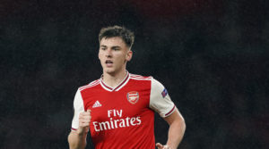 Arsenal's Kieran Tierney in action