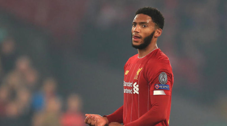 Liverpool defender Joe Gomez