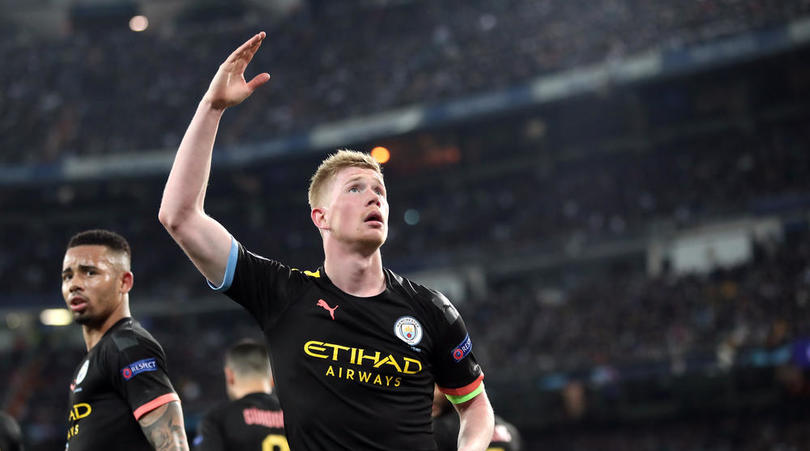 De Bruyne happy to share Premier League assists record with Henry