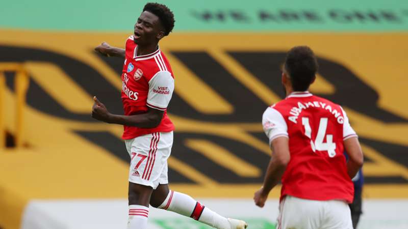 Saka, Lacazette fire Arsenal past Wolves
