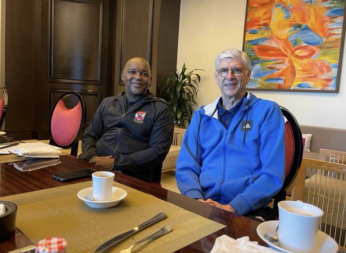 Pitso Mosimane and Arsene Wenger