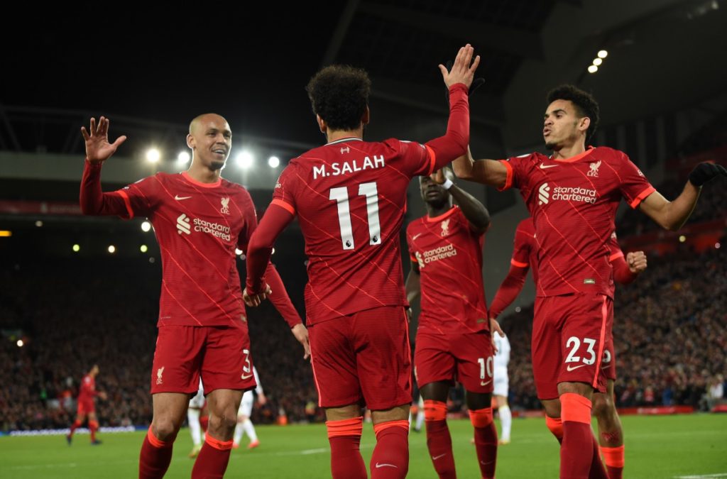 EPL wrap: Liverpool hit Leeds for six to close gap on Man City, Spurs stunned