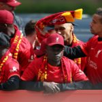 LIVERPOOL, ENGLAND - MAY 29: Sadio Mane of Liverpool looks on ahead of the Liverpool Trophy Parade on May 29, 2022 in Liverpool, England. (Photo by Jan Kruger/Getty Images)