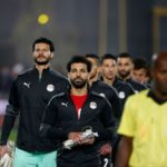 CAIRO, EGYPT - MARCH 25: Mohamed Salah of Egypt leads out his side prior to the FIFA World Cup Qatar 2022 qualification match between Egypt and Senegal at Cairo International Stadium on March 25, 2022 in Cairo, Egypt. (Photo by Mohamed Hossam/Getty Images)