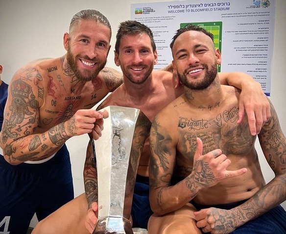 Ramos, Messi, Neymar Source: PSG twitter