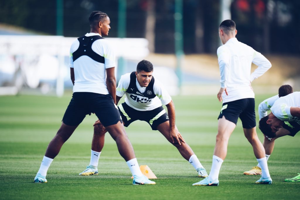 Watch: Man City train ahead of UCL opener