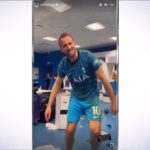Watch: Harry Kane shows off dance moves in dressing room