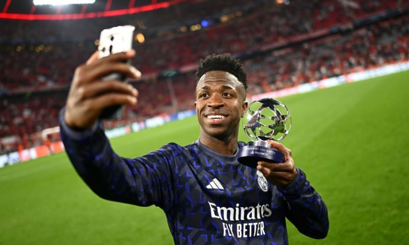 Vinicius hits two as Real Madrid eye final after snatching draw at Bayern