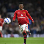 LONDON, ENGLAND - MAY 16: Amad Diallo of Manchester United runs for the ball during the Premier League match between Chelsea FC and Manchester United FC at Stamford Bridge on May 16, 2025 in London, England. (Photo by Shaun Botterill/Getty Images)