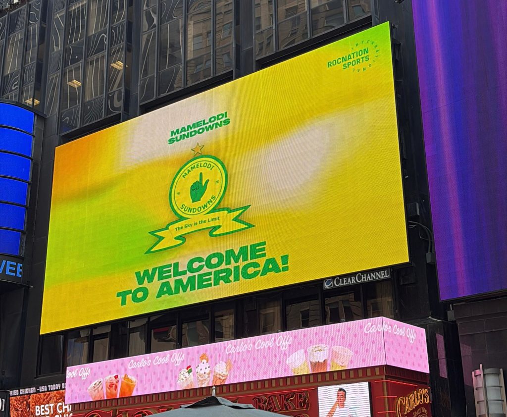 WATCH: Mamelodi Sundowns, DJ Khaled light up Times Square
