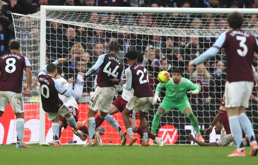 Arsenal rocked by Villa, City cut gap to two points