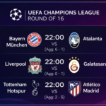 LIVE: Champions League Round of 16