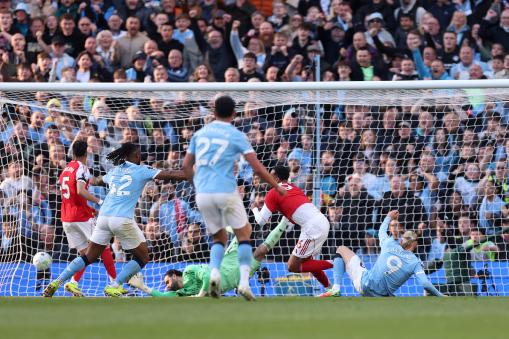 Haaland strike rocks Arsenal title hopes