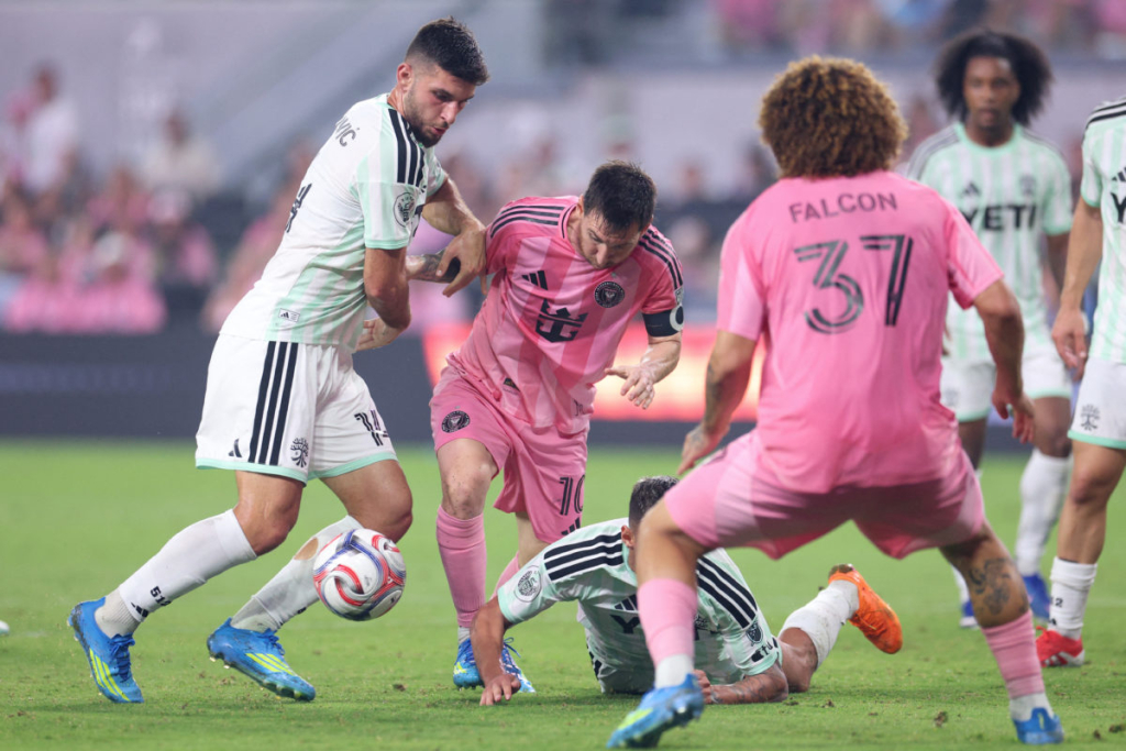 Lionel Messi on target in Miami draw