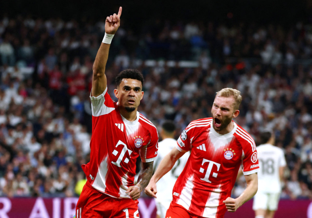 Diaz, Kane give Bayern edge at Bernabeu