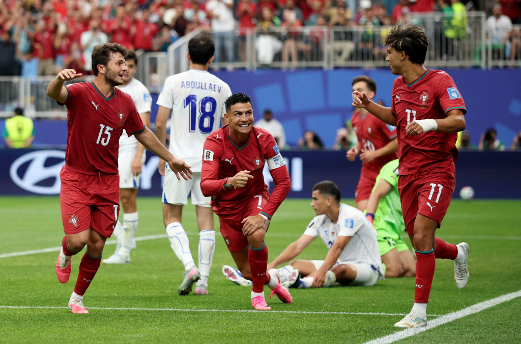 Ronaldo makes history as Portugal crush Uzbekistan