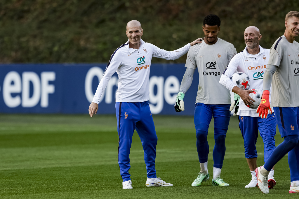 Zizou gets to work with Les Bleus