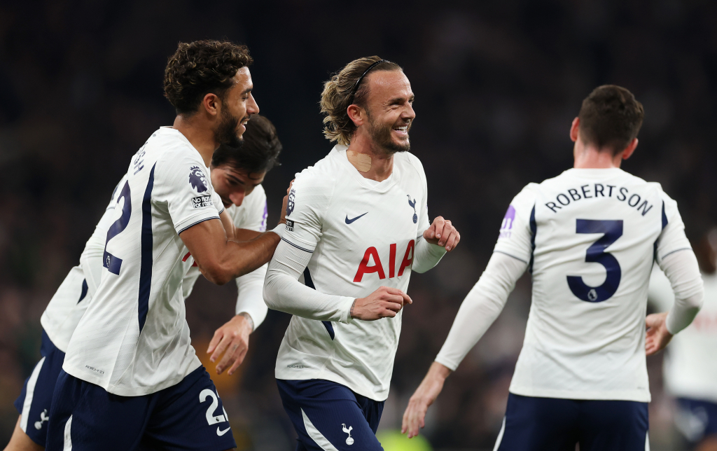 Maddison guides Spurs to first Premier League win