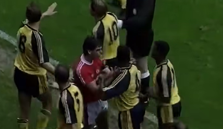 On this day: Old Trafford erupts in chaos